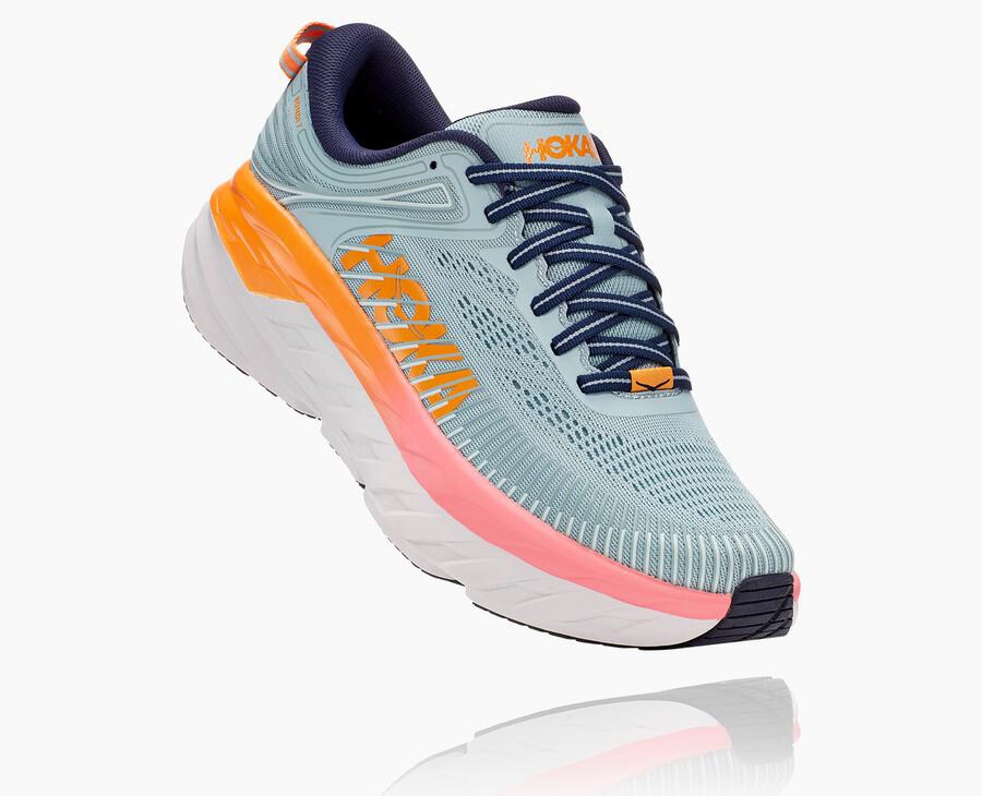 Hoka One One Løbesko Dame - Bondi 7 - Blå - 256840REY